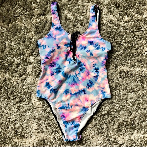 PINK Victoria's Secret Other - Victoria’s Secret PINK Tie Dye Colorblock Monokini